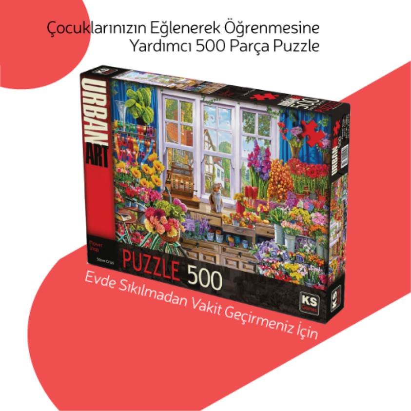 Flower Shop 500 Parça Puzzle