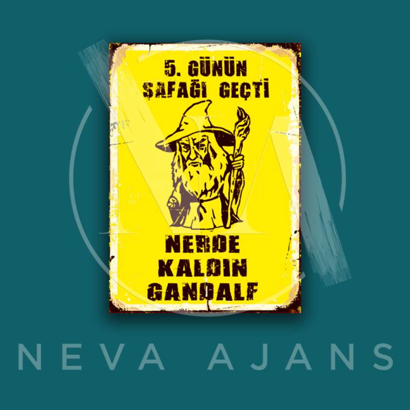 Uv Baskılı Ahşap Retro Poster - 0122