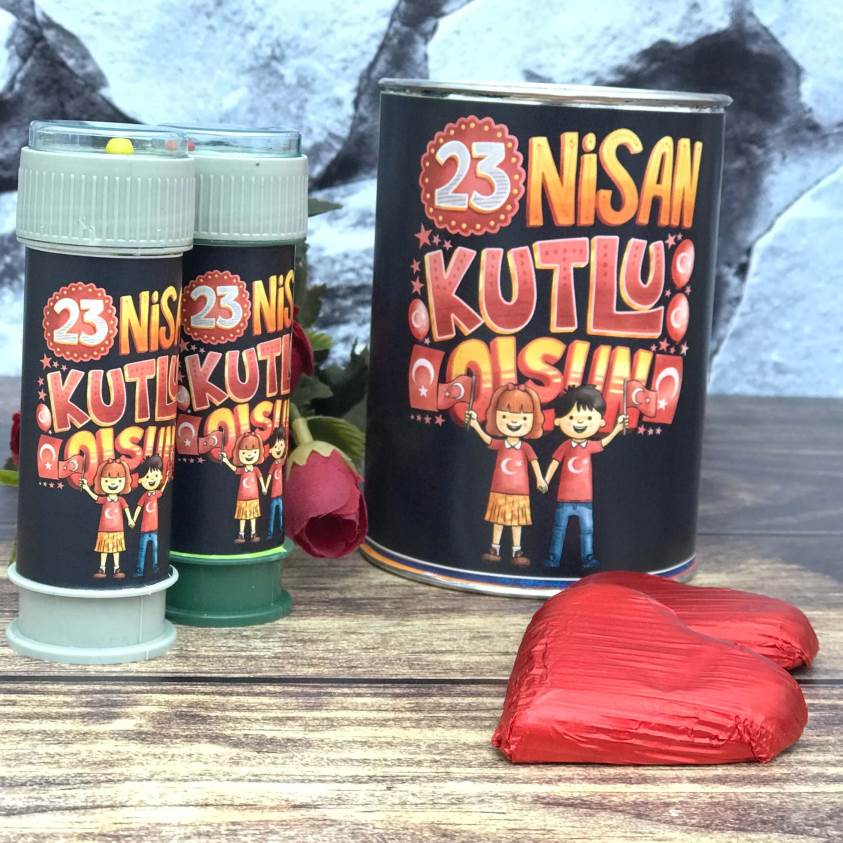 Kişiye Özel Tasarımlı Kumbara & Köpük Baloncuk Set - N001