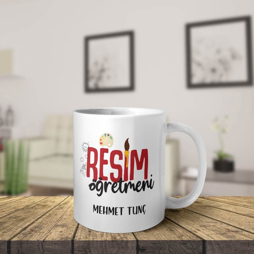 Öğretmenler Gününe Özel Kupa - Resim Öğretmeni 083