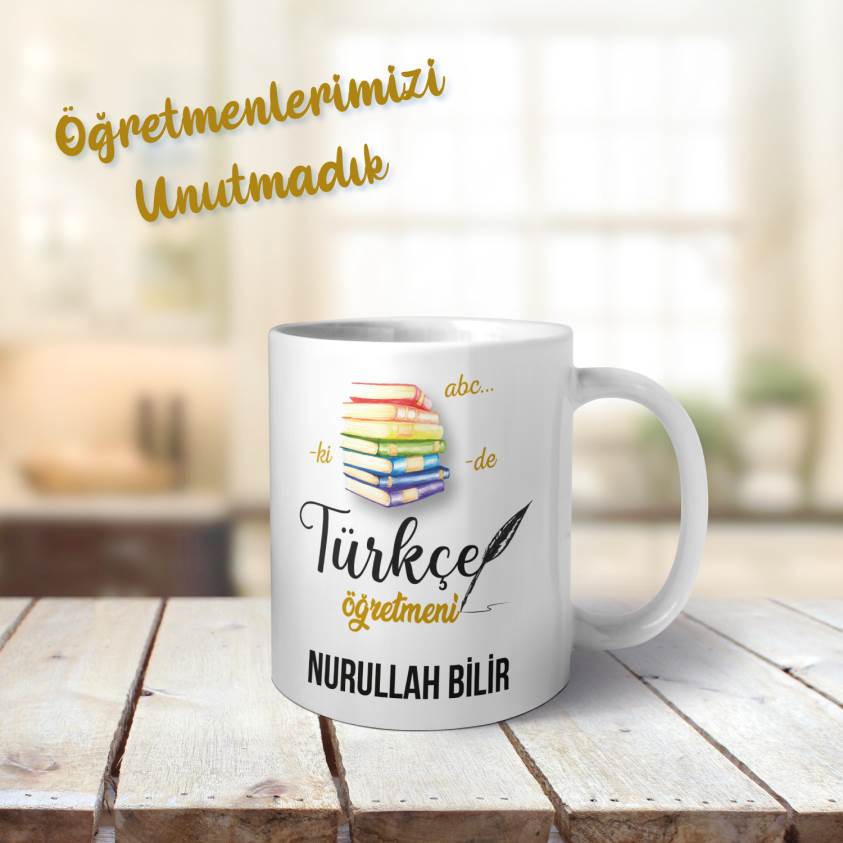 Öğretmenler Gününe Özel Kupa -Türkçe Öğretmeni 030