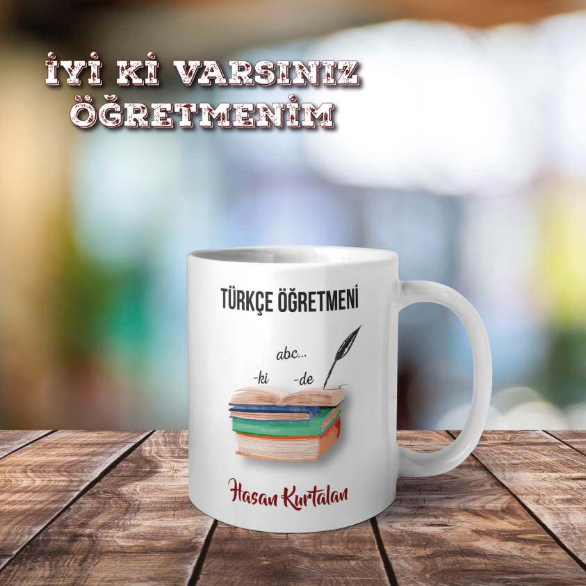 Öğretmenler Gününe Özel Kupa - Türkçe Öğretmeni 028