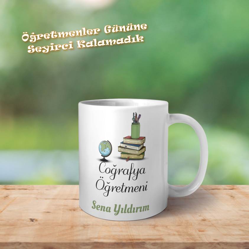 Öğretmenler Gününe Özel Kupa - Çoğrafya Öğretmeni 024