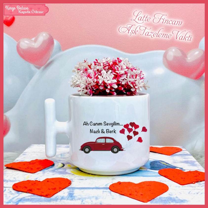 Sevgililer Gününe Özel Latte Fincanı - 0128