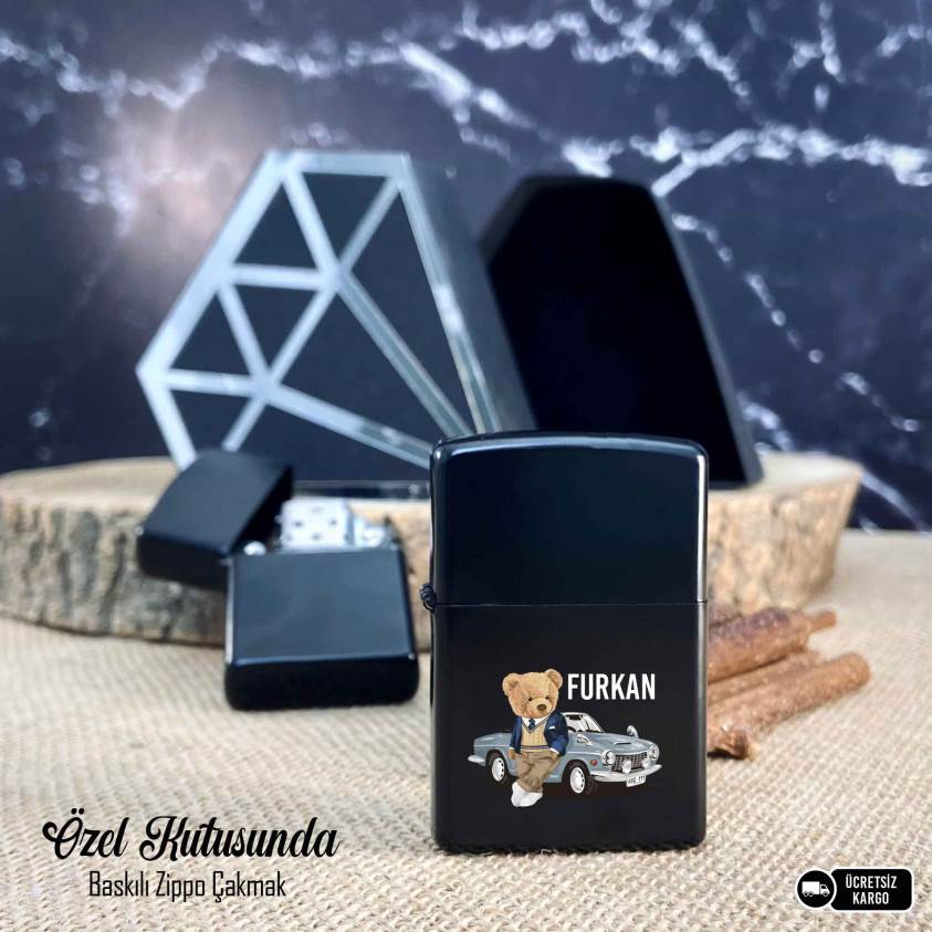 Kişiye Özel Lüks Elmas Kutulu Zippo Çakmak-s4