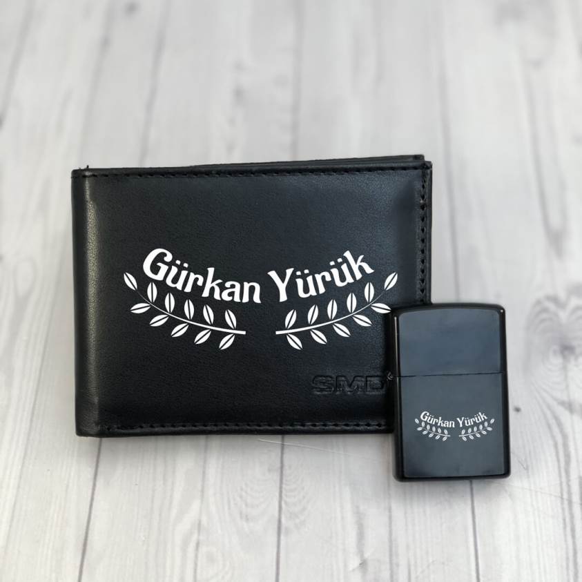 Kişiye Özel Lüks Kutulu Zippo Çakmak Ve Cüzdan Seti-5