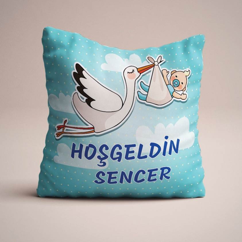 Bebeğinize Özel Tasarım Hediyelik Yastık 023