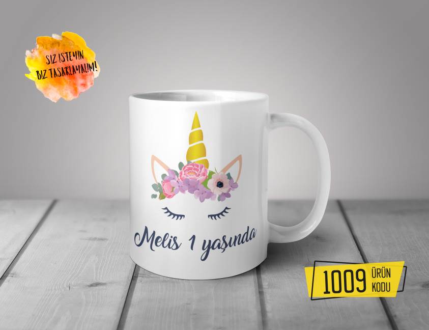 Kişiye Özel Baskılı Kupa- Unicorn Tasarım Baskılı Kupa 1009