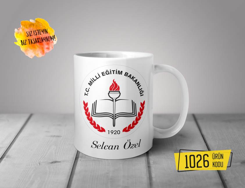 Kişiye Özel Baskılı Kupa- Milli Eğitim Bakan Tasarım Baskılı Kupa 1026