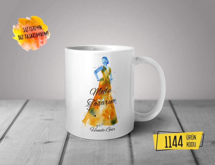 Kişiye Özel Baskılı Kupa-Moda Tasarımı Özel Tasarım Baskılı Kupa 1144