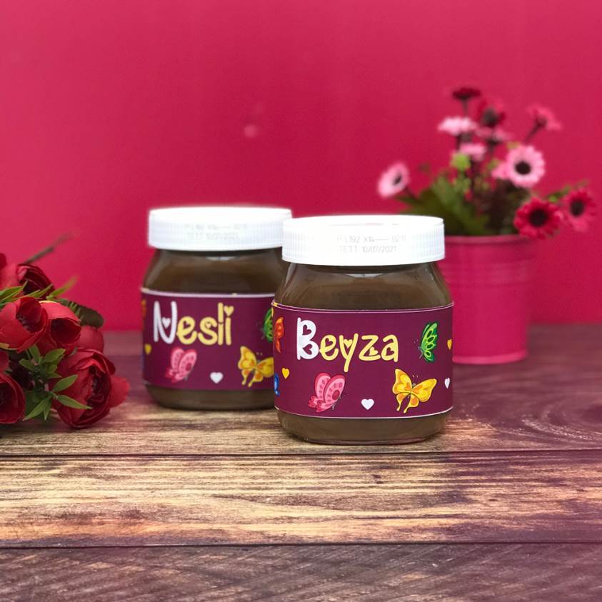 Kişiye Özel İsim Baskılı Nutella - 2'li Set - N4