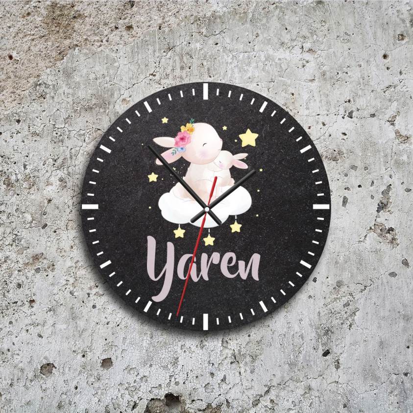 Uv Baskılı Ahşap Saat-024