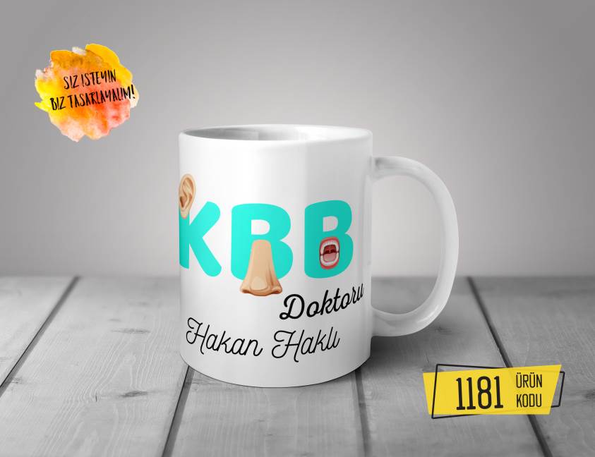 Kişiye Özel Baskılı Kupa -  Kbb Doktoru Tasarım Baskılı Kupa 1181